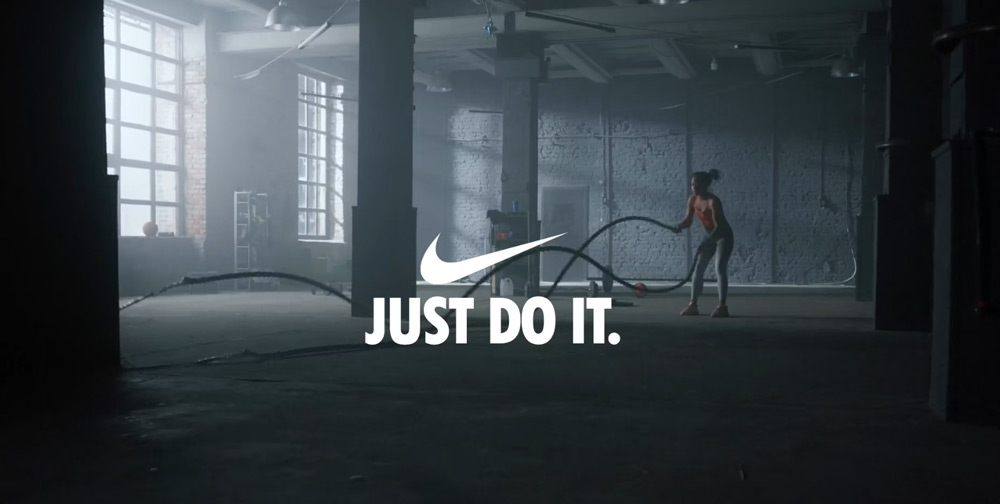 eenvoudige reclame just do it