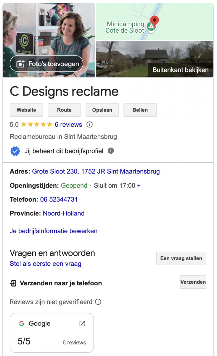 hoe werkt Google Mijn Bedrijf reclamebureau